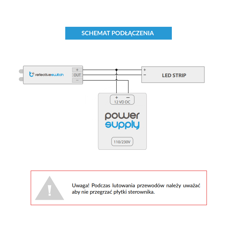 Schemat wyłącznika bezdotykowego reflectiveSwitch